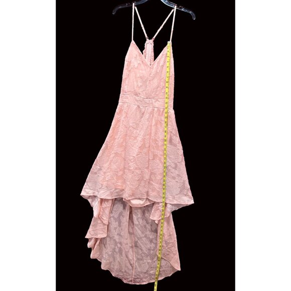 Rue 21 - Women's Summer Sleeveless High Low Hem Ruffle Floral Dress - Pink - 1X - Picture 7 of 16